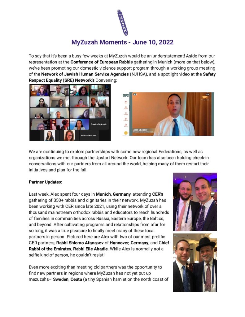 thumbnail of MyZuzah Moments – June 10, 2022